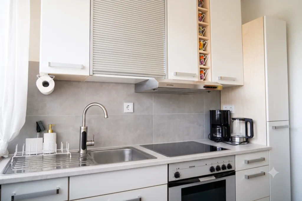 Modern kitchen of the apartment.