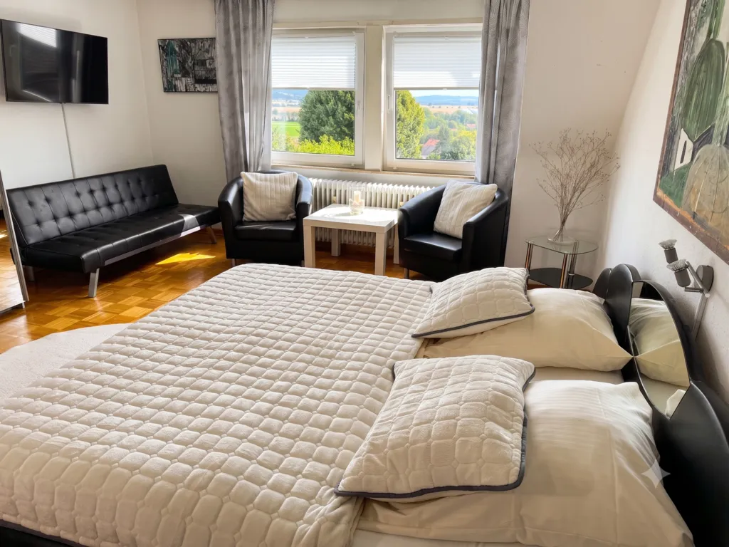 Spacious bedroom.